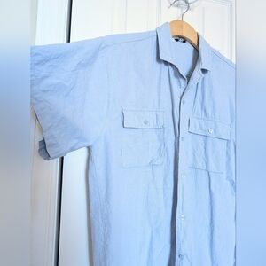 Vtg Cotton Buttondown Shirt. Men's Large.